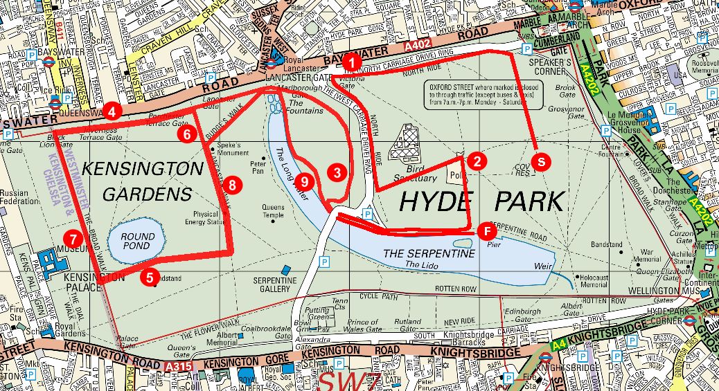 NYD 10k course map