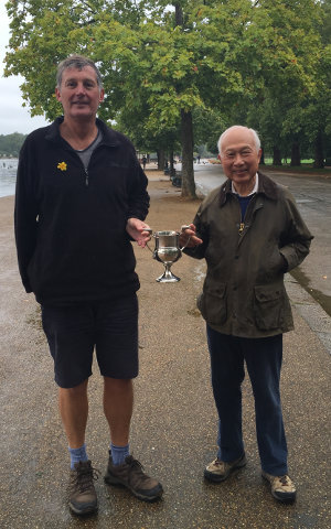 James Stratford and Ken Kwok with the new trophy