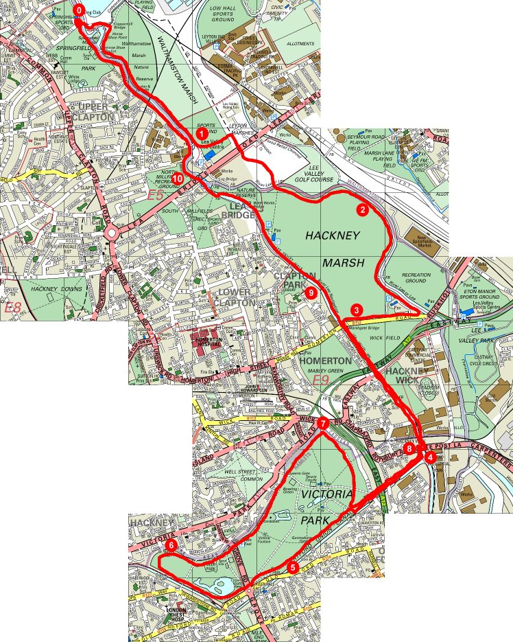 Lea Valley map
