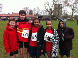 Picture from Serpentine juniors win medals at London Fields Aquathlon