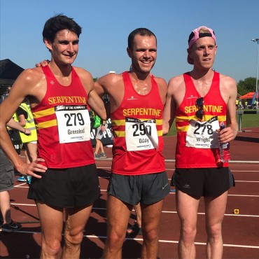 Andy Greenleaf, Chris Oddy and Chris Wright at the Highgate 10,000m 2018