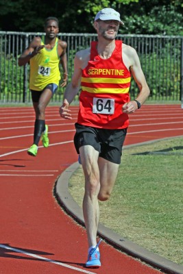 David Matthew in 400m track race
