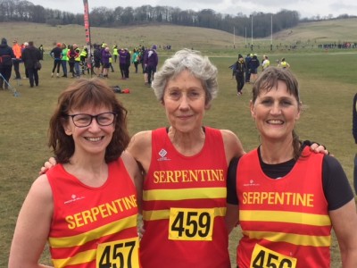 Serpentine women at the Middlesex masters championships