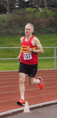 Charles in 5000m track race