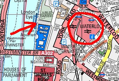 Map of Waterloo Station