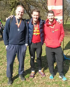 Picture from Serpies win medals at Middlesex Masters cross country